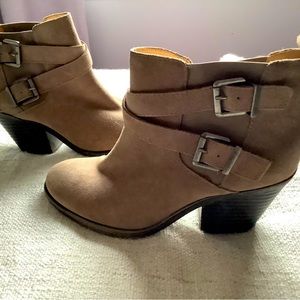Sole Society Suede ankle booties